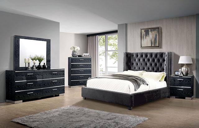 Cayla Bed Silver & Grey - Imperial Furniture (Las Vegas, NV) - Multi Location