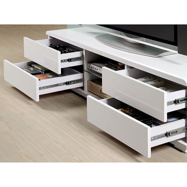 Cerro White 59" TV Console, White - Imperial Furniture (Las Vegas, NV) - Multi Location