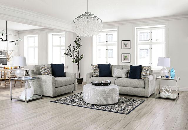 CHANCERY Sofa, Gray/Navy - Imperial Furniture (Las Vegas, NV) - Multi Location