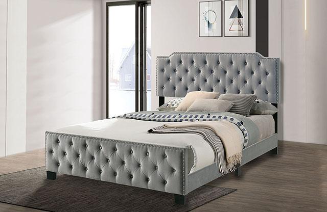 Charlize Bed Grey & Navy - Imperial Furniture (Las Vegas, NV) - Multi Location