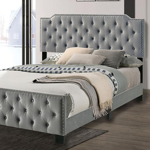 Charlize Bed Grey & Navy - Imperial Furniture (Las Vegas, NV) - Multi Location