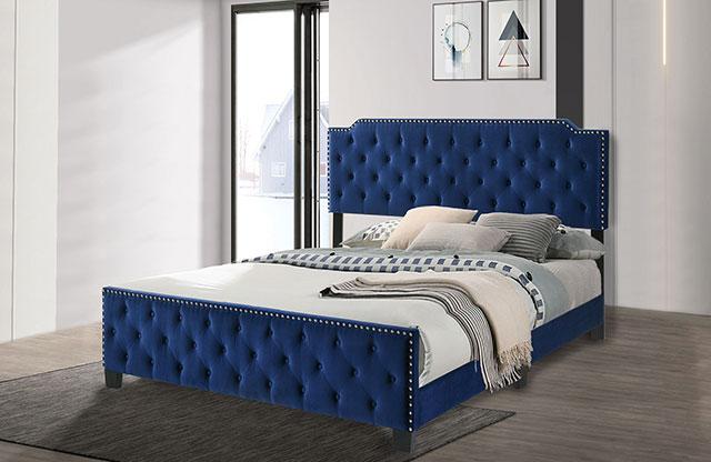 Charlize Bed Grey & Navy - Imperial Furniture (Las Vegas, NV) - Multi Location