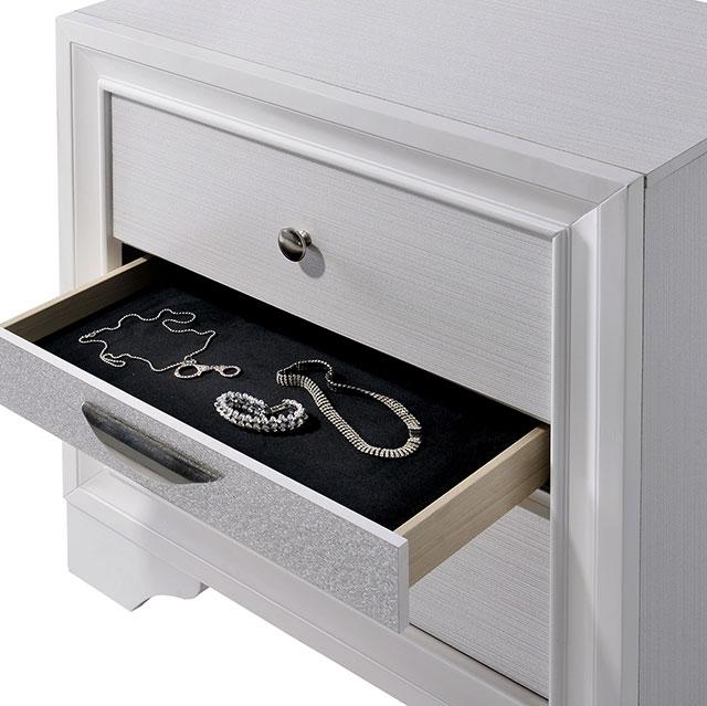 Chrissy White Night Stand - Imperial Furniture (Las Vegas, NV) - Multi Location