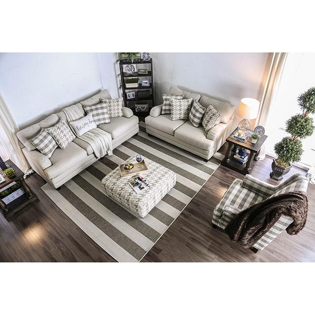 Christine Light Gray Love Seat - Imperial Furniture (Las Vegas, NV) - Multi Location