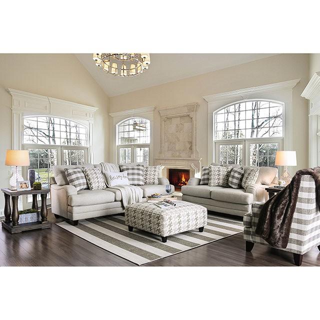 Christine Light Gray Love Seat - Imperial Furniture (Las Vegas, NV) - Multi Location