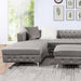 CIABATTONI Sectional, Gray - Imperial Furniture (Las Vegas, NV) - Multi Location