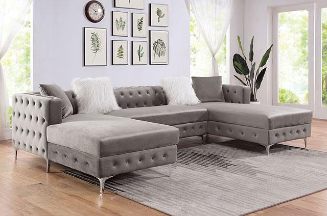 CIABATTONI Sectional, Gray - Imperial Furniture (Las Vegas, NV) - Multi Location