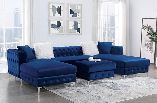 CIABATTONI Sectional, Navy - Imperial Furniture (Las Vegas, NV) - Multi Location