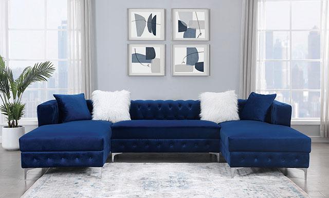 CIABATTONI Sectional, Navy - Imperial Furniture (Las Vegas, NV) - Multi Location