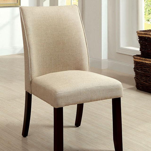 Cimma Espresso/Ivory Side Chair (2/CTN) - Imperial Furniture (Las Vegas, NV) - Multi Location