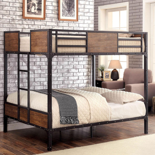 CLAPTON Black Full/Full Bunk Bed - Imperial Furniture (Las Vegas, NV) - Multi Location