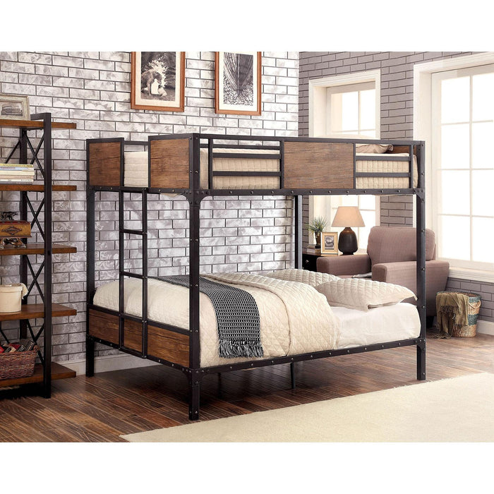 CLAPTON Black Full/Full Bunk Bed - Imperial Furniture (Las Vegas, NV) - Multi Location
