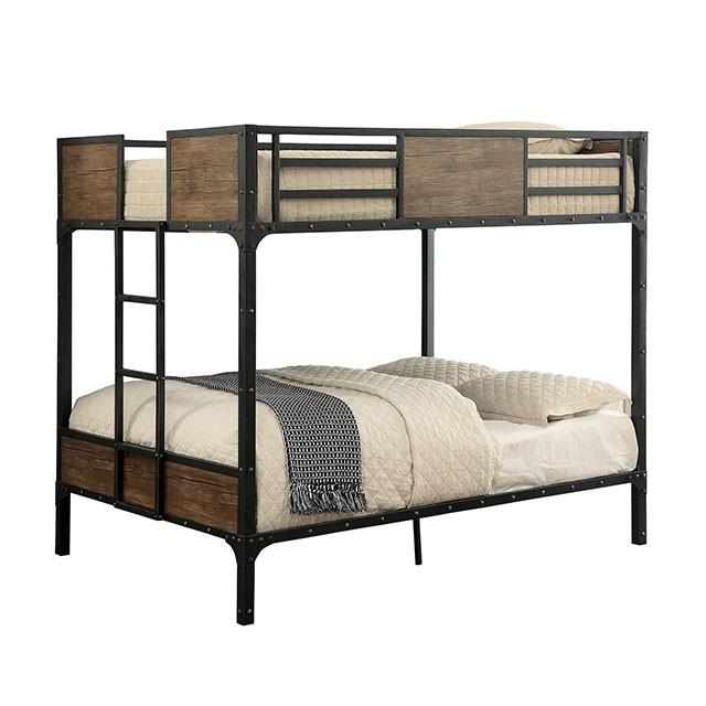 CLAPTON Black Full/Full Bunk Bed - Imperial Furniture (Las Vegas, NV) - Multi Location