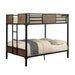CLAPTON Black Full/Full Bunk Bed - Imperial Furniture (Las Vegas, NV) - Multi Location