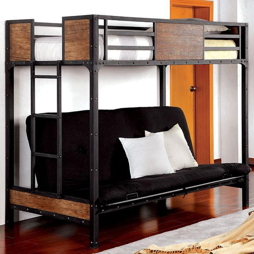 CLAPTON Black Twin Bed w/ Futon Base - Imperial Furniture (Las Vegas, NV) - Multi Location