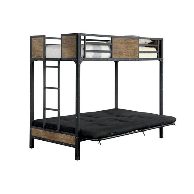CLAPTON Black Twin Bed w/ Futon Base - Imperial Furniture (Las Vegas, NV) - Multi Location