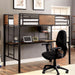 CLAPTON Black Twin Bed w/ Workstation - Imperial Furniture (Las Vegas, NV) - Multi Location