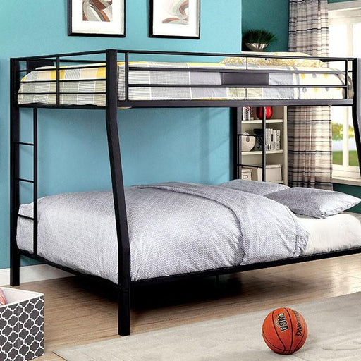 CLAREN Black Full/Queen Bunk Bed - Imperial Furniture (Las Vegas, NV) - Multi Location
