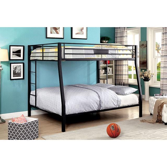 CLAREN Black Full/Queen Bunk Bed - Imperial Furniture (Las Vegas, NV) - Multi Location