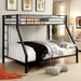 CLAREN Black Twin/Queen Bunk Bed - Imperial Furniture (Las Vegas, NV) - Multi Location