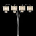 Claris Ivory/Chrome Arch Lamp, Hanging Crystal - Imperial Furniture (Las Vegas, NV) - Multi Location