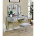 CLARISSE Silver Vanity w/ Stool - Imperial Furniture (Las Vegas, NV) - Multi Location