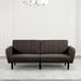 Aristide Futon Sofa Grey & Brown - Imperial Furniture (Las Vegas, NV) - Multi Location