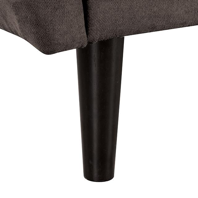 Aristide Futon Sofa Grey & Brown - Imperial Furniture (Las Vegas, NV) - Multi Location