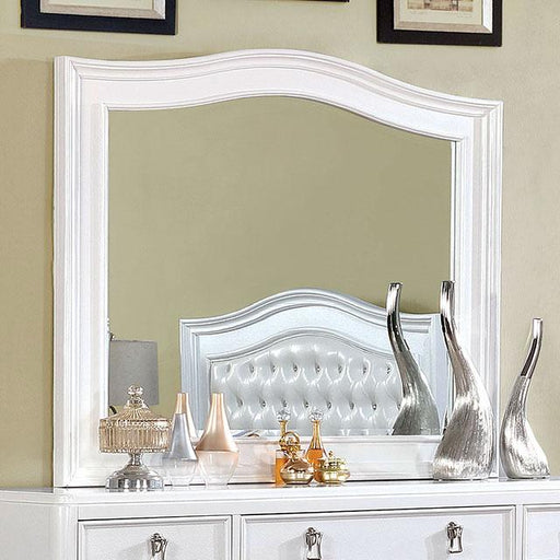 Ariston Mirror White, Silver, & Black - Imperial Furniture (Las Vegas, NV) - Multi Location
