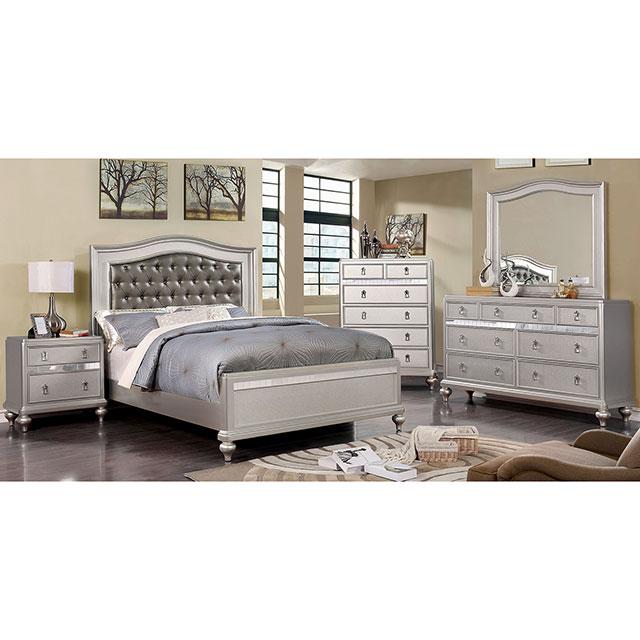 Ariston Mirror White, Silver, & Black - Imperial Furniture (Las Vegas, NV) - Multi Location