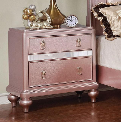 Ariston Rose Gold Night Stand - Imperial Furniture (Las Vegas, NV) - Multi Location