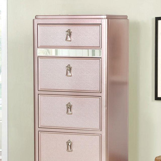 Ariston Rose Gold Swivel Chest - Imperial Furniture (Las Vegas, NV) - Multi Location