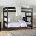 Arlette Twin/Twin Bunk Bed Brown, Black, Gray, & White - Imperial Furniture (Las Vegas, NV) - Multi Location
