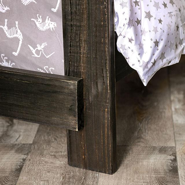 Arlette Twin/Twin Bunk Bed Brown, Black, Gray, & White - Imperial Furniture (Las Vegas, NV) - Multi Location