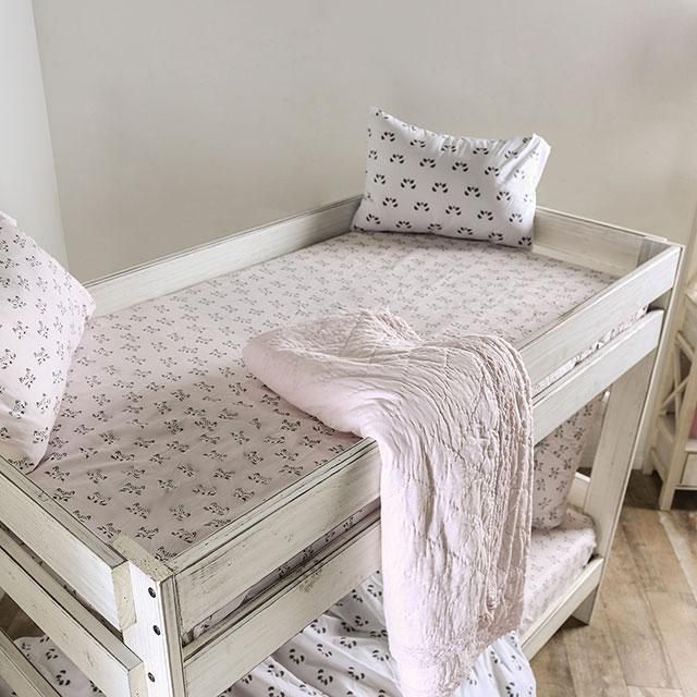 Arlette Twin/Twin Bunk Bed Brown, Black, Gray, & White - Imperial Furniture (Las Vegas, NV) - Multi Location