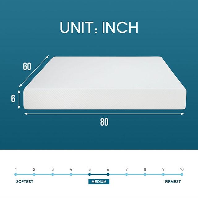 6" Memory Foam Mattress Artemisia - Imperial Furniture (Las Vegas, NV) - Multi Location