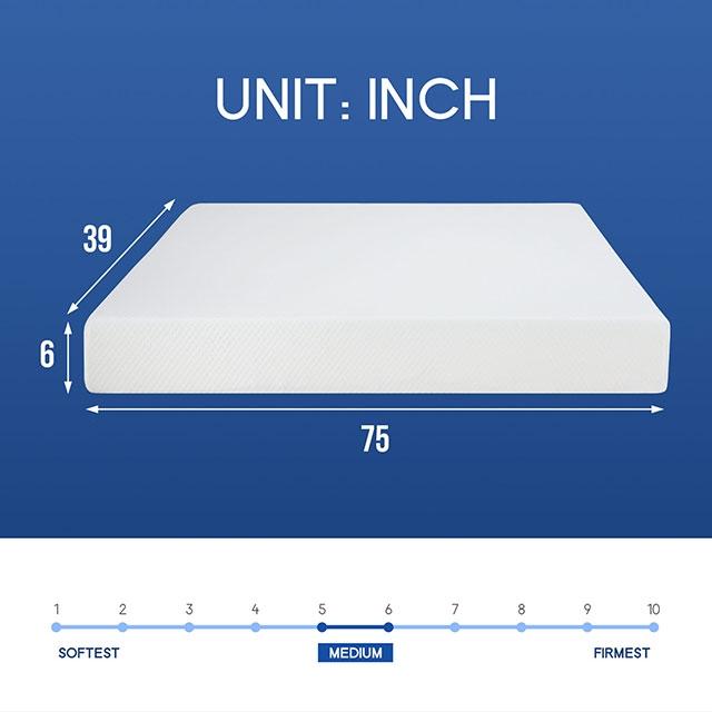Artemisia 6" Full, Queen, & Twin Memory Foam Mattress - Imperial Furniture (Las Vegas, NV) - Multi Location