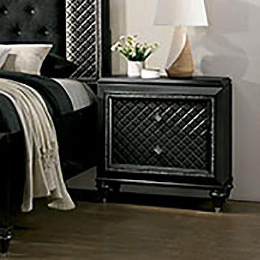 Demetria Metallic Gray Night Stand - Imperial Furniture (Las Vegas, NV) - Multi Location