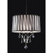 Arya Black/Chrome Ceiling Lamp, Hanging Crystal - Imperial Furniture (Las Vegas, NV) - Multi Location