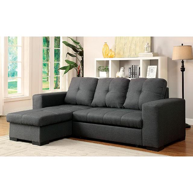 DENTON Sectional, Gray - Imperial Furniture (Las Vegas, NV) - Multi Location