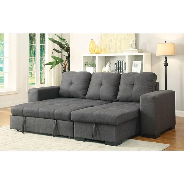DENTON Sectional, Gray - Imperial Furniture (Las Vegas, NV) - Multi Location