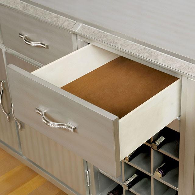 DIOCLES Silver/Gray Server - Imperial Furniture (Las Vegas, NV) - Multi Location