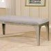 DIOCLES Silver/Light Gray Bench - Imperial Furniture (Las Vegas, NV) - Multi Location