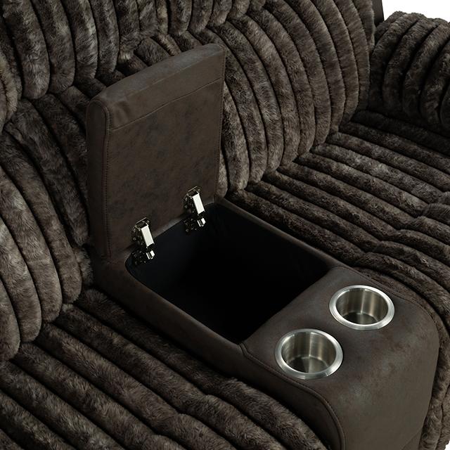 Dionysus Manual Reclining Loveseat Brown - Imperial Furniture (Las Vegas, NV) - Multi Location