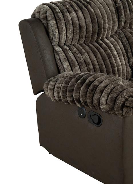 Dionysus Manual Glider Recliner Brown - Imperial Furniture (Las Vegas, NV) - Multi Location