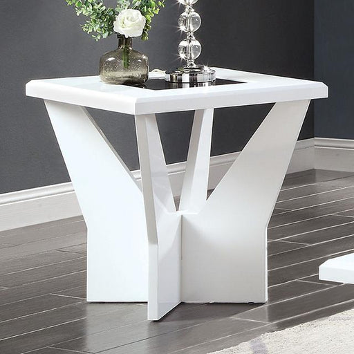 DUBENDORF End Table, White - Imperial Furniture (Las Vegas, NV) - Multi Location