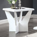 DUBENDORF End Table, White - Imperial Furniture (Las Vegas, NV) - Multi Location