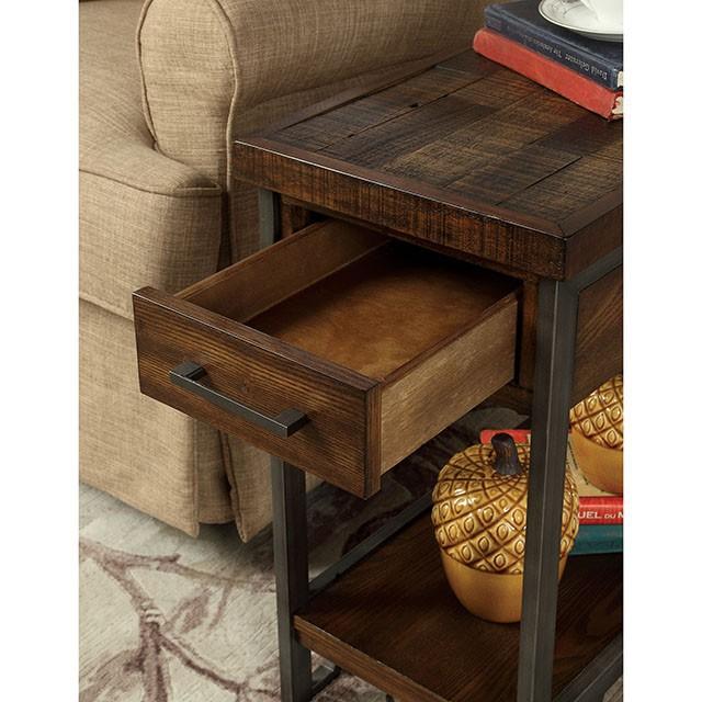 Dundalk Dark Oak Side Table - Imperial Furniture (Las Vegas, NV) - Multi Location