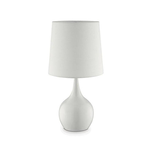 Edie White 23.5"H Glossy White Table Lamp - Imperial Furniture (Las Vegas, NV) - Multi Location