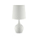 Edie White 23.5"H Glossy White Table Lamp - Imperial Furniture (Las Vegas, NV) - Multi Location